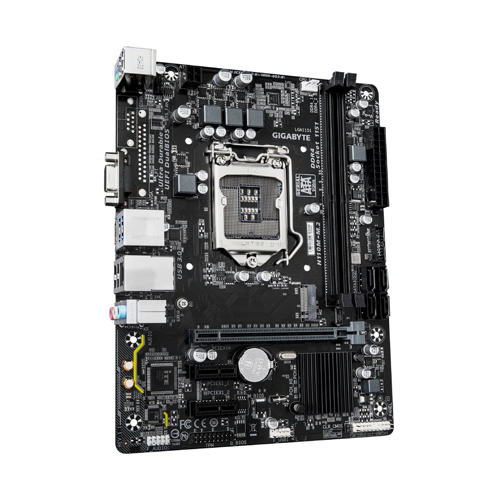 Gigabyte H110M-M.2 DDR4 Motherboard For Intel 6th | 7th Gen view 3